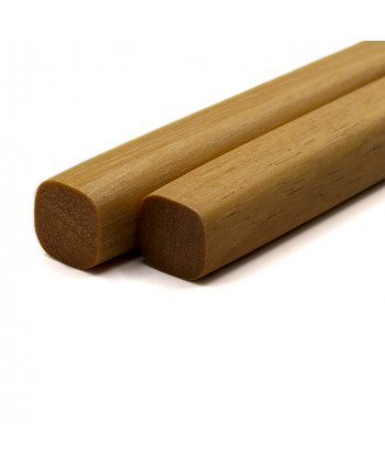Paire de baguettes Nashiki en bois de poirier - Détails extrémitées supérieures 2