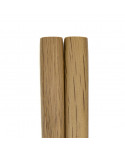 Paire de baguettes Donguriki en bois de chêne - Détails bouts supérieurs